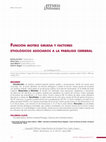 Research paper thumbnail of Función motora gruesa y factores etiológicos asociados a la parálisis cerebral