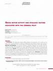 Research paper thumbnail of Gross motor activity and etiologic factors associated with the cerebral palsy