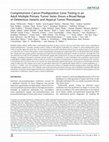 Research paper thumbnail of Comprehensive Cancer-Predisposition Gene Testing in an Adult Multiple Primary Tumor Series Shows a Broad Range of Deleterious Variants and Atypical Tumor Phenotypes