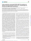 Research paper thumbnail of {"__content__"=>"Cantu syndrome-associated SUR2 (ABCC9) mutations in distinct structural domains result in K channel gain-of-function by differential mechanisms.", "sub"=>{"__content__"=>"ATP"}}