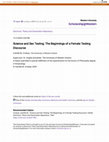 Research paper thumbnail of Science and Sex Testing: The Beginnings of a Female Testing Discourse