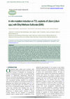 Research paper thumbnail of In vitro mutation induction on TCL explants of Lilium (Lilium spp.) with Ethyl Methane Sulfunate (EMS)