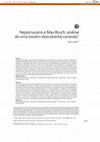 Research paper thumbnail of Nepomuceno e Max Bruch: análise de uma (recém-descoberta) conexão