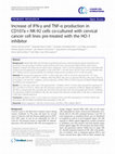 Research paper thumbnail of Increase of IFN-γ and TNF-γ production in CD107a + NK-92 cells co-cultured with cervical cancer cell lines pre-treated with the HO-1 inhibitor