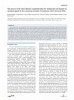 Research paper thumbnail of The success in the short-distance communication for mating does not depend on chemical signals in the crustacean decapod Procambarus clarkii (Girard, 1852)