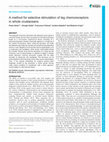 Research paper thumbnail of A method for selective stimulation of leg chemoreceptors in whole crustaceans