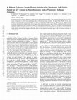 Research paper thumbnail of A Robust Coherent Single-Photon Interface for Moderate- NA Optics Based on SiV Center in Nanodiamonds and a Plasmonic Bullseye Antenna