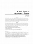 Research paper thumbnail of El efecto riqueza de la vivienda en Colombia