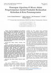 Research paper thumbnail of Penerapan Algoritma K-Means Dalam Pengelompokan Jumlah Penduduk Berdasarkan Kelurahan Di Kota Pematangsiantar