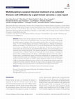 Research paper thumbnail of Multidisciplinary surgical intensive treatment of an extended thoracic wall infiltration by a giant breast sarcoma: a case report