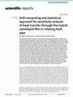 Research paper thumbnail of Soft computing and statistical approach for sensitivity analysis of heat transfer through the hybrid nanoliquid film in rotating heat pipe