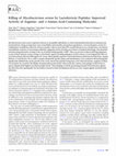 Research paper thumbnail of Killing of Mycobacterium avium by Lactoferricin Peptides: Improved Activity of Arginine- and d -Amino-Acid-Containing Molecules