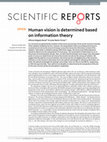 Research paper thumbnail of Human vision is determined based on information theory