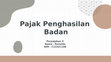 Research paper thumbnail of Ronaldo C1C021108 Subyek obyek Norma pembukuan Tarif PPh badan