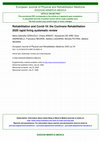 Research paper thumbnail of Rehabilitation and COVID-19: the Cochrane Rehabilitation 2020 rapid living systematic review