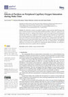 Research paper thumbnail of Effects of Pacifiers on Peripheral Capillary Oxygen Saturation during Wake Time