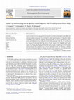 Research paper thumbnail of Impact of meteorology on air quality modeling over the Po valley in northern Italy