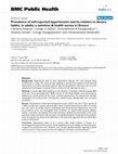 Research paper thumbnail of Prevalence of self-reported hypertension and its relation to dietary habits, in adults; a nutrition & health survey in Greece