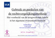 Research paper thumbnail of Gebruik en perikelen van de rechtsvergelijkingsmethode: Het voorbeeld van de terugwerkende kracht in het algemene overeenkomstenrecht