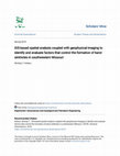 Research paper thumbnail of GIS-based spatial analysis coupled with geophysical imaging to identify and evaluate factors that control the formation of karst sinkholes in southwestern Missouri