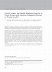 Research paper thumbnail of Dispnéia crônica e alterações funcionais respiratórias em ex-trabalhadores com asbestose avaliados para concessão de benefício