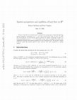 Research paper thumbnail of Spatial asymptotics and equilibria of heat flow on Rd