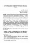 Research paper thumbnail of Auditoria Interna em Recursos Humanos: Processo de Contratação de Estagiários em uma Universidade Pública