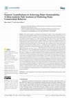 Research paper thumbnail of Farmers’ Contributions to Achieving Water Sustainability: A Meta-Analytic Path Analysis of Predicting Water Conservation Behavior