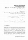 Research paper thumbnail of Ph. Hutchinson, A. C. Zielinska, D. Hardman, « Editorial Introduction: Praxeological Gestalts – Philosophy, Cognitive Science and Sociology Meet Gestalt Psychology », Philosophia Scientae, 26(3), 2022