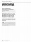 Research paper thumbnail of Author Correction: The Apostasia genome and the evolution of orchids