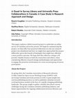 Research paper thumbnail of A Quest to Survey Library and University Press Collaborations in Canada: A Case Study in Research Approach and Design