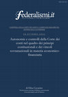 Research paper thumbnail of Autonomie e controlli della Corte dei conti nel quadro dei principi costituzionali e dei vincoli sovranazionali in materia economico-finanziaria