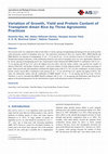 Research paper thumbnail of Variation of Growth, Yield and Protein Content of Transplant Aman Rice by Three Agronomic Practices