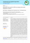 Research paper thumbnail of Herbicidal weed control in drill sown spring wheat under Bangladesh condition