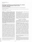 Research paper thumbnail of Functional transitions in myosin: Formation of a critical salt-bridge and transmission of effect to the sensitive tryptophan