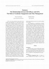 Research paper thumbnail of Relationship between Self-efficacy and GPA: the Roles of Academic Engagement and Time Management