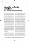 Research paper thumbnail of Väkivalta koskee ja koskettaa