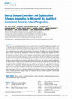 Research paper thumbnail of Energy Storage Controllers and Optimization Schemes Integration to Microgrid: An Analytical Assessment Towards Future Perspectives