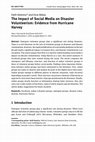 Research paper thumbnail of The Impact of Social Media on Disaster Volunteerism: Evidence from Hurricane Harvey