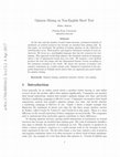 Research paper thumbnail of Opinion Mining on Non-English Short Text