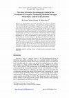 Research paper thumbnail of The Role of Positive Psychological Capital in the Prediction of Teachers' Well-being Mediated Through Motivation: A Review of Literature