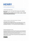 Research paper thumbnail of Large-Scale Physical Model Tests for Wave Loads on Wood-Framed Residential Structures