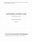 Research paper thumbnail of Artificial Intelligence and Healthcare in India