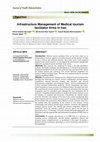 Research paper thumbnail of Infrastructure Management of Medical tourism facilitator firms in Iran