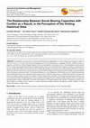 Research paper thumbnail of The Relationship Between Social Bearing Capacities with Conflict as a Result, in the Perception of the Visiting Historical Sites