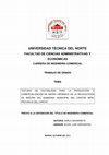 Research paper thumbnail of Estudio de factibilidad para la producción y comercialización de abono orgánico de la recolección de basura del Gobierno Municipal del cantón Mira, provincia del Carchi