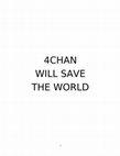 Research paper thumbnail of CHAN WILL SAVE THE WORLD