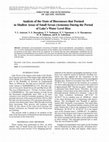 Research paper thumbnail of Analysis of the state of biocenoses that formed in shallow areas of Small Sevan (Armenia) during the period of lake’s water level rise