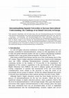 Research paper thumbnail of Internationalising Spanish Universities to Increase Intercultural Understanding: the Challenge of an Island University in Europe