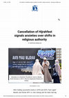 Research paper thumbnail of Cancellation of Hijrahfest signals anxieties over shifts in religious authority